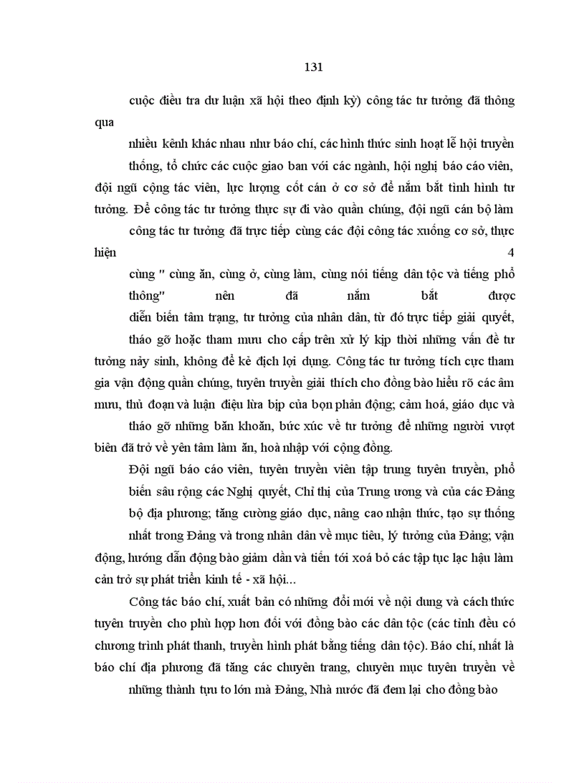 image for page Công tác tư tưởng với việc ổn định tình hình chính trị - xã hội ở Tây Nguyên hiện nay