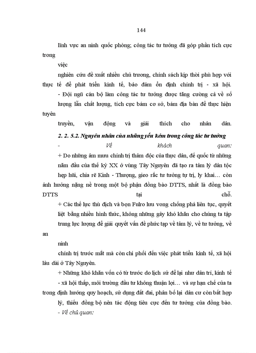 image for page Công tác tư tưởng với việc ổn định tình hình chính trị - xã hội ở Tây Nguyên hiện nay