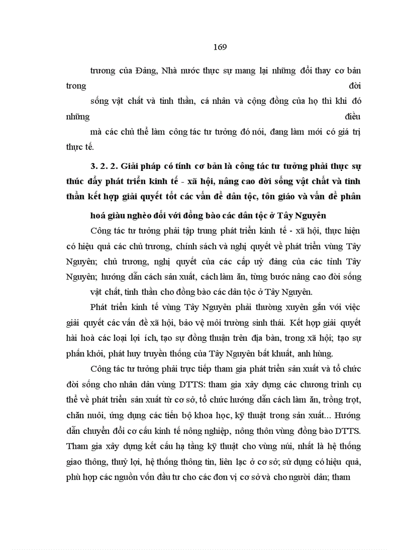 image for page Công tác tư tưởng với việc ổn định tình hình chính trị - xã hội ở Tây Nguyên hiện nay