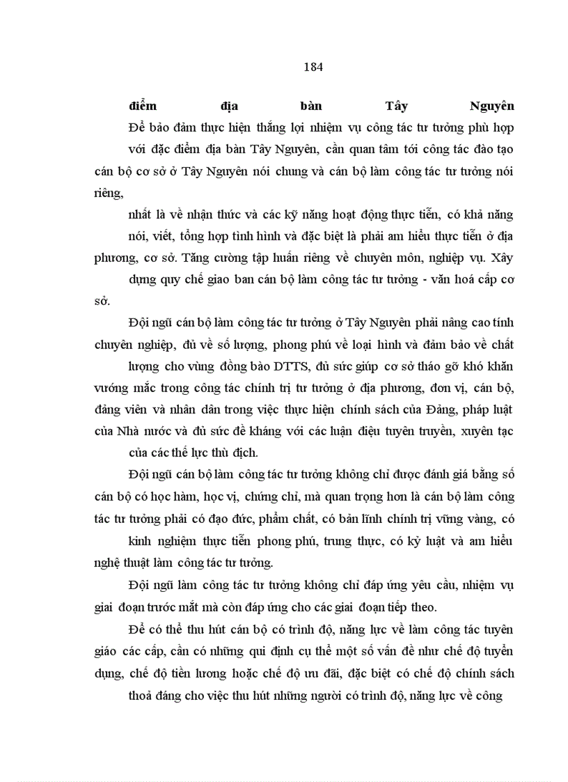 image for page Công tác tư tưởng với việc ổn định tình hình chính trị - xã hội ở Tây Nguyên hiện nay