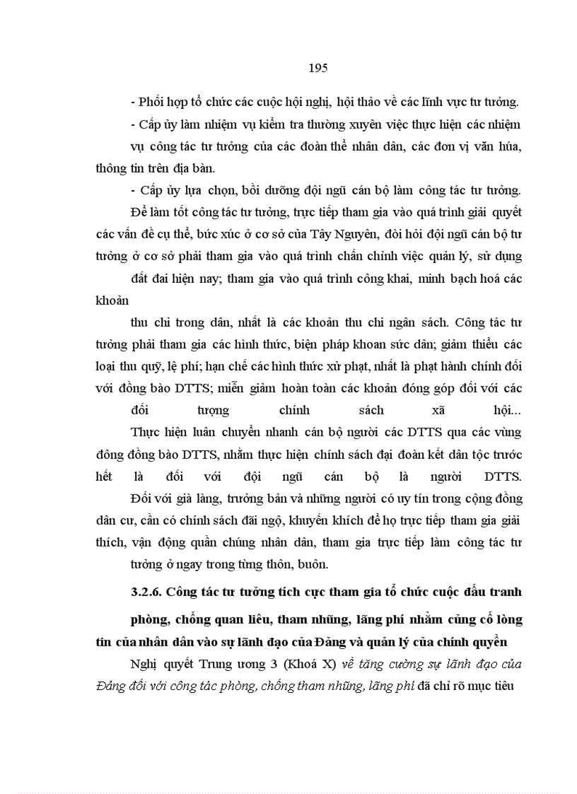 image for page Công tác tư tưởng với việc ổn định tình hình chính trị - xã hội ở Tây Nguyên hiện nay