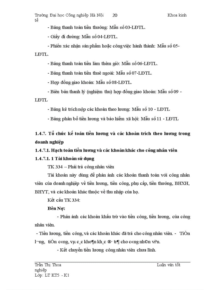 image for page Hoàn thiện công tác kế toán tiền lương và các khoản trích theo lương tại Công ty TNHH T&A