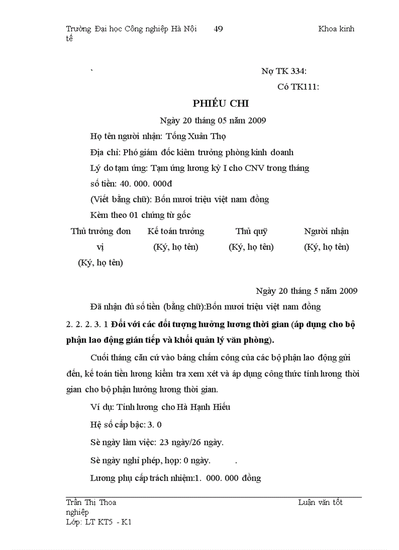 image for page Hoàn thiện công tác kế toán tiền lương và các khoản trích theo lương tại Công ty TNHH T&A