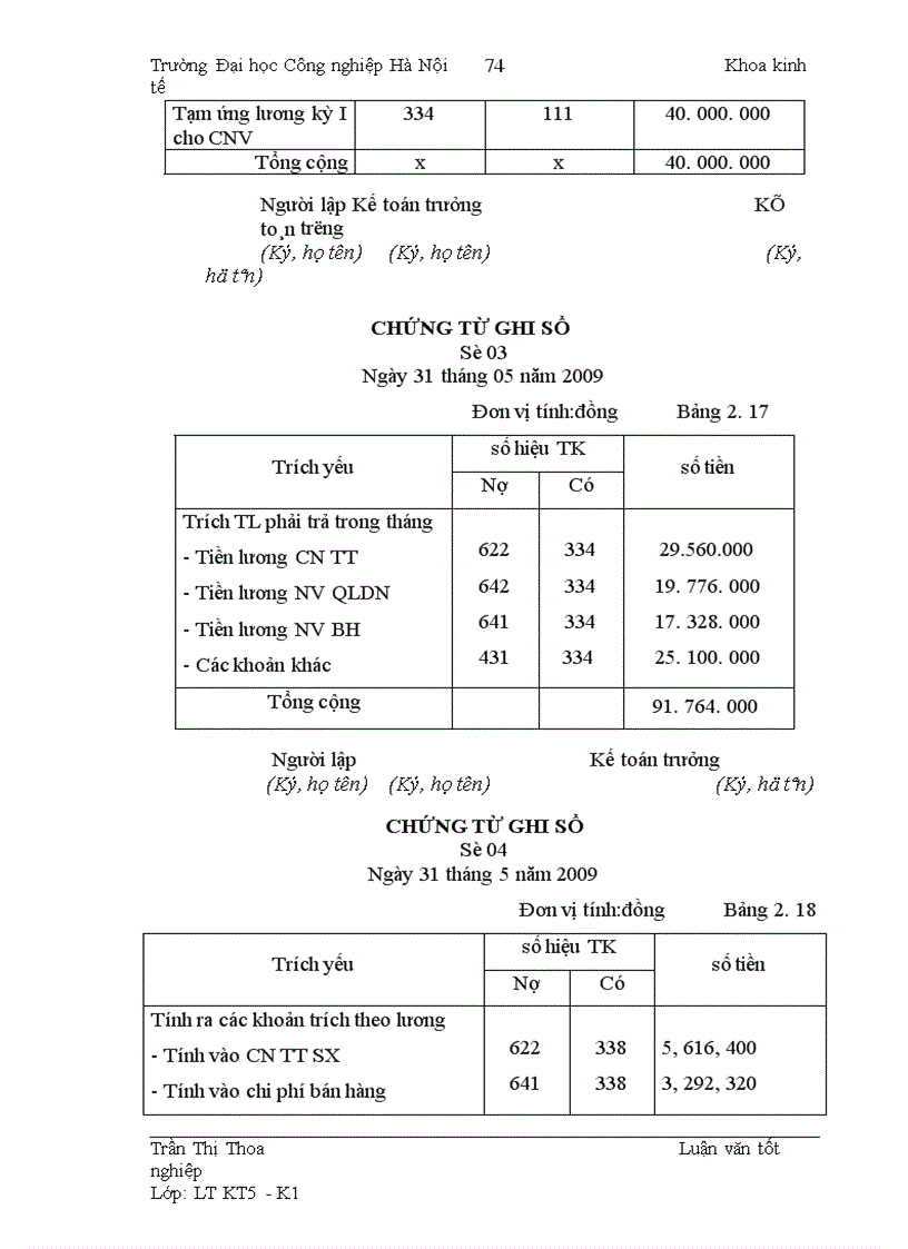 image for page Hoàn thiện công tác kế toán tiền lương và các khoản trích theo lương tại Công ty TNHH T&A