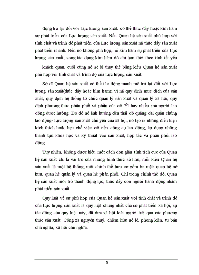 image for page Quan hệ sản xuất phù hợp với tính chất và trình độ phát triển của Lực lượng sản xuất với công cuộc đổi mới kinh tế ở Việt Nam