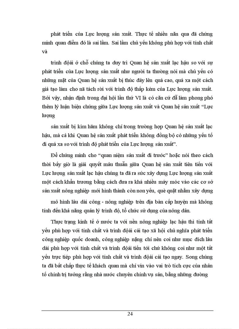 image for page Quan hệ sản xuất phù hợp với tính chất và trình độ phát triển của Lực lượng sản xuất với công cuộc đổi mới kinh tế ở Việt Nam