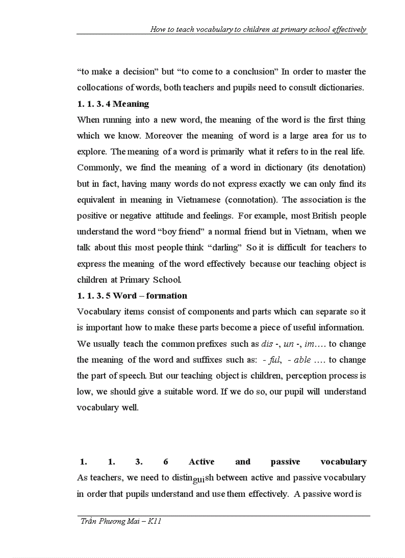 image for page How to teach vocabulary to children at Primary school effectively