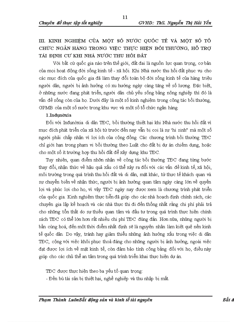 image for page Đánh giá tình hình thực hiện chính sách về bồi thường, hỗ trợ tái định cư khi Nhà nước thu hồi đất tại một số địa phương và đề xuất các giải pháp để hoàn thiện, nâng cao tính khả thi của chính sách bồi thường, hỗ trợ tái định cư khi Nhà nước thu hồi đất