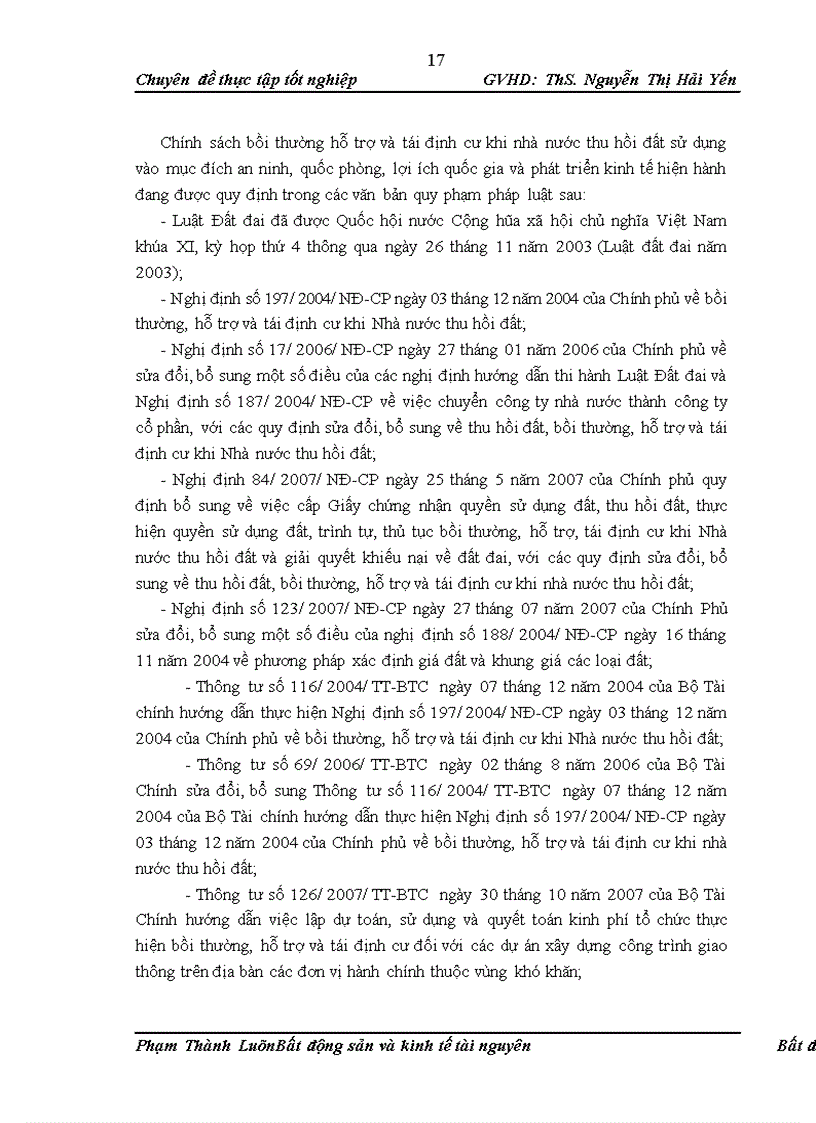 image for page Đánh giá tình hình thực hiện chính sách về bồi thường, hỗ trợ tái định cư khi Nhà nước thu hồi đất tại một số địa phương và đề xuất các giải pháp để hoàn thiện, nâng cao tính khả thi của chính sách bồi thường, hỗ trợ tái định cư khi Nhà nước thu hồi đất
