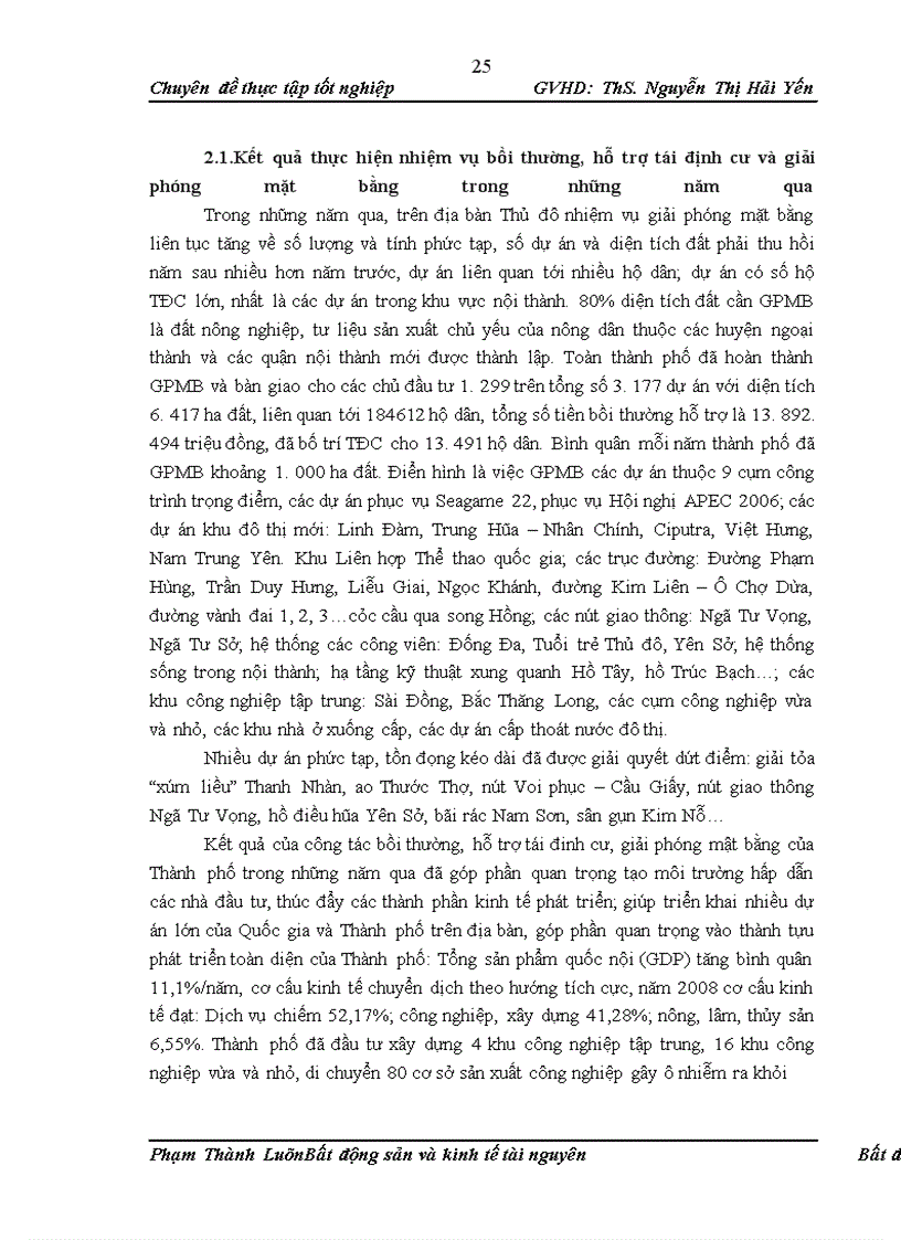 image for page Đánh giá tình hình thực hiện chính sách về bồi thường, hỗ trợ tái định cư khi Nhà nước thu hồi đất tại một số địa phương và đề xuất các giải pháp để hoàn thiện, nâng cao tính khả thi của chính sách bồi thường, hỗ trợ tái định cư khi Nhà nước thu hồi đất