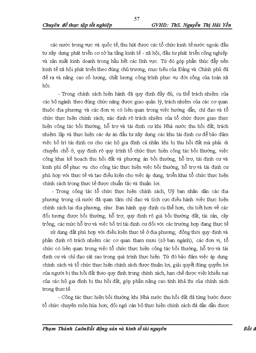 image for page Đánh giá tình hình thực hiện chính sách về bồi thường, hỗ trợ tái định cư khi Nhà nước thu hồi đất tại một số địa phương và đề xuất các giải pháp để hoàn thiện, nâng cao tính khả thi của chính sách bồi thường, hỗ trợ tái định cư khi Nhà nước thu hồi đất