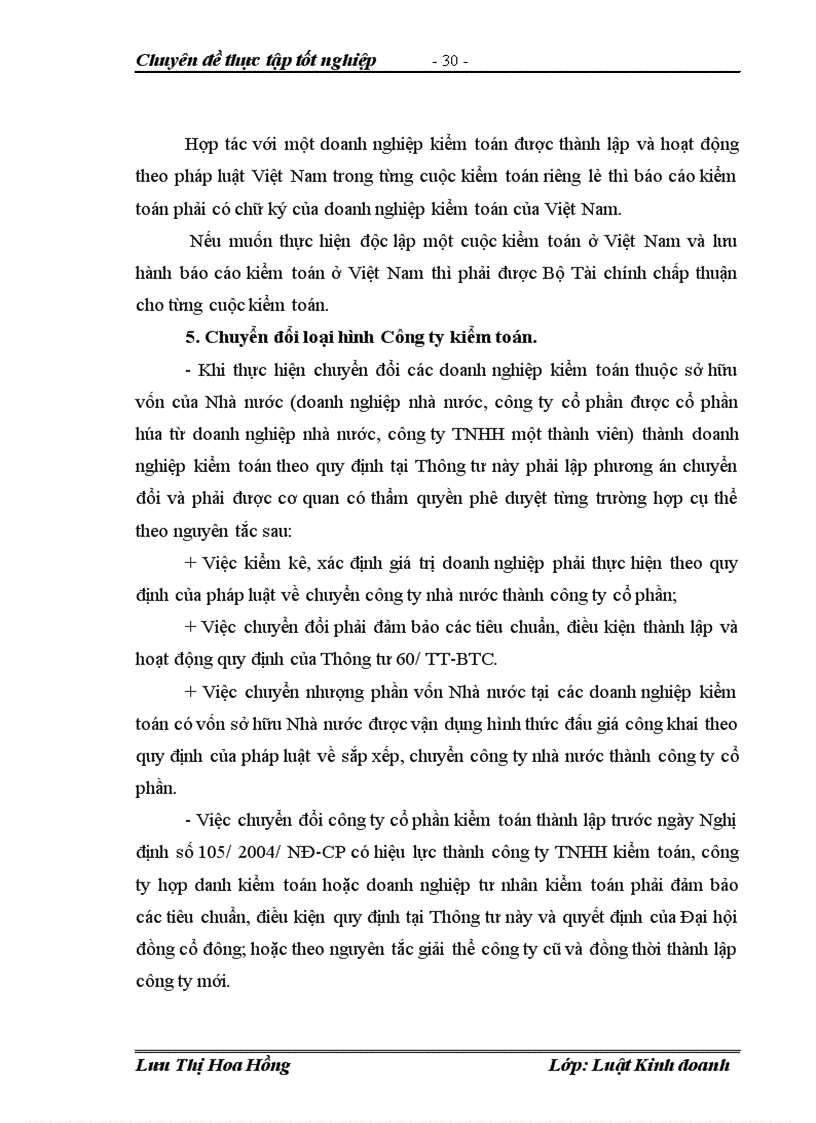 image for page Cơ sở pháp lý của hoạt động Kế toán và Kiểm toán ở Việt Nam và thực tiễn áp dụng tại công ty TNHH tư vấn Kế toán và Kiểm toán Việt Nam