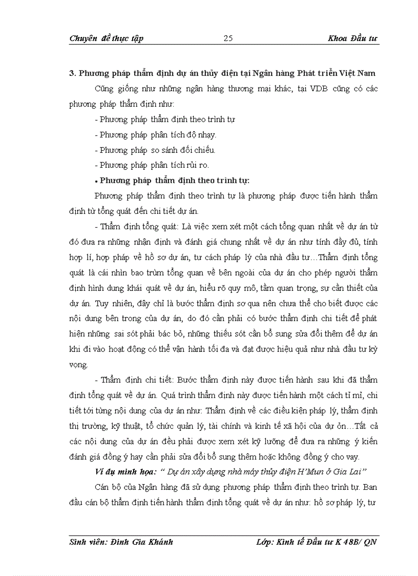 image for page Công tác thẩm định dự án vay vốn đầu tư thủy điện tại Ngân hàng phát triển Việt Nam – VDB
