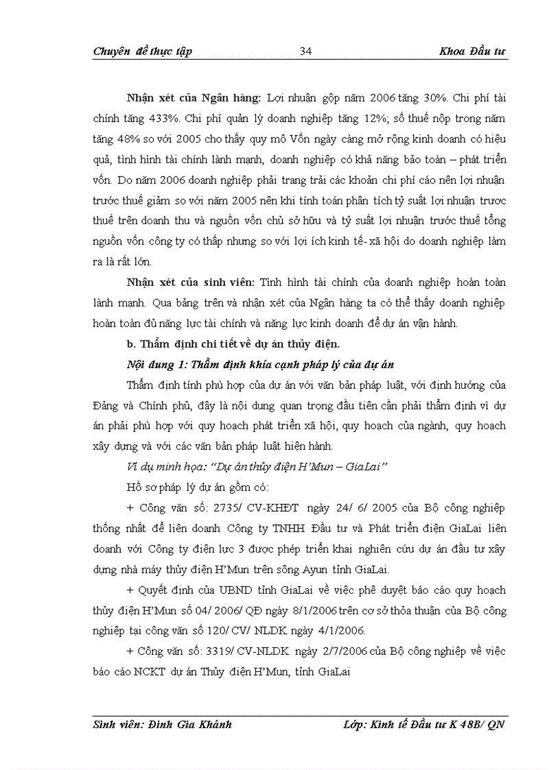 image for page Công tác thẩm định dự án vay vốn đầu tư thủy điện tại Ngân hàng phát triển Việt Nam – VDB