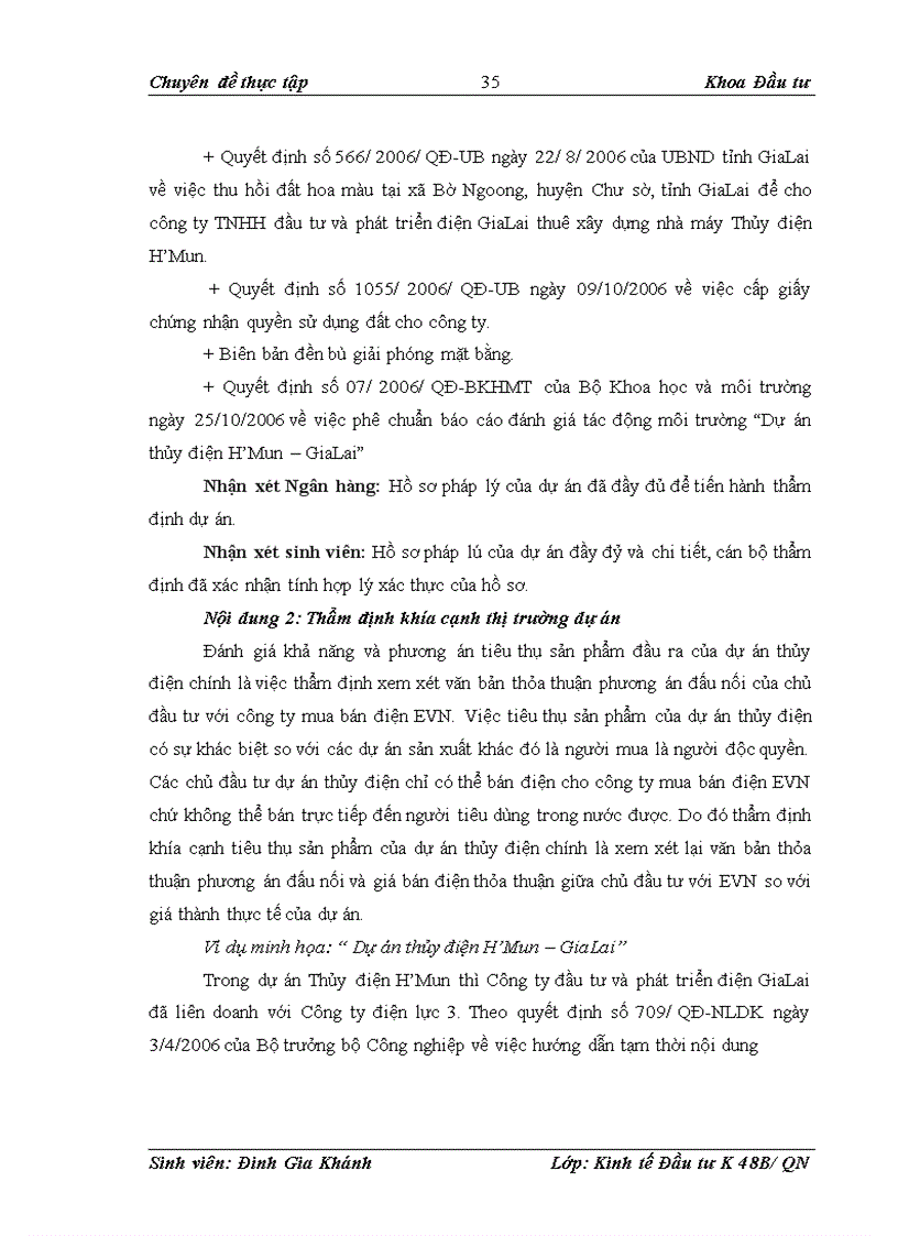 image for page Công tác thẩm định dự án vay vốn đầu tư thủy điện tại Ngân hàng phát triển Việt Nam – VDB