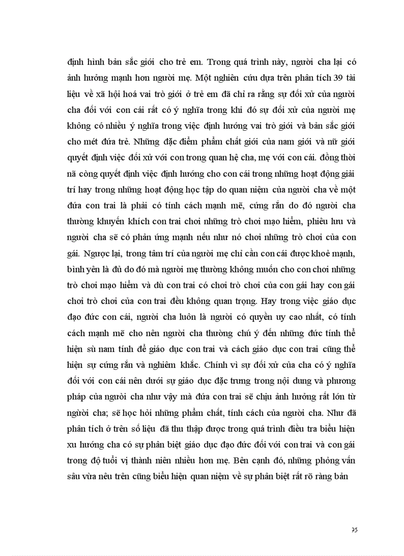 image for page Thực trạng của sự phân công vai trò giữa người cha và người mẹ trong việc giáo dục đạo đức cho con cái ở độ tuổi vị thành niên