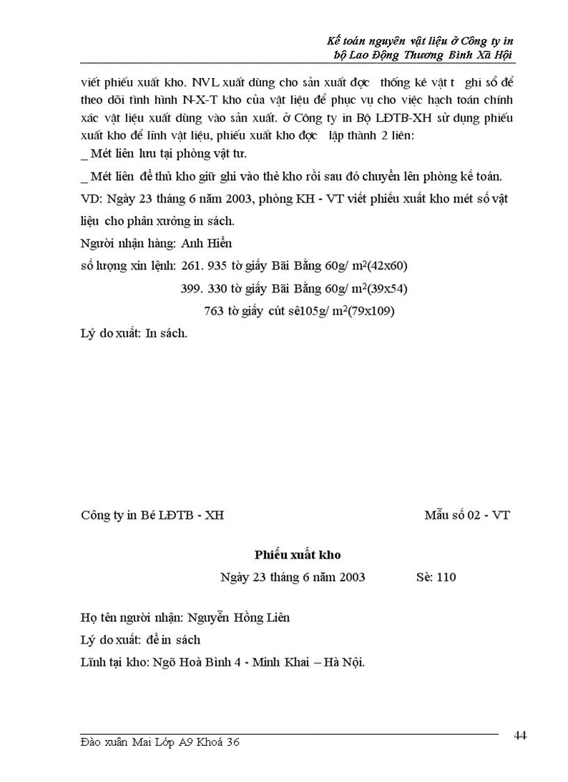 image for page Kế toán nguyên liệu, vật liệu ở ng ty in Bộ Lao Động Thương Binh và Xã Hội