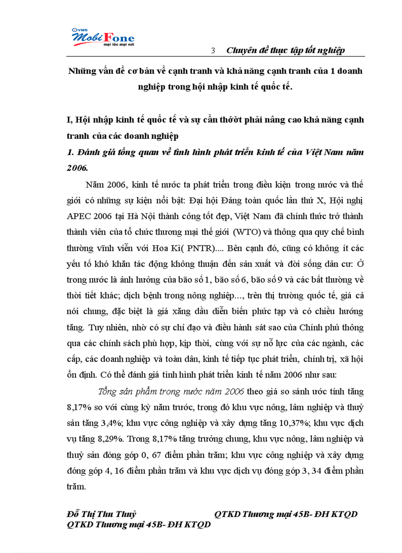 image for page Nâng cao khả năng cạnh tranh của công ty thông tin di động VMS MobiFone trong hội nhập kinh tế quốc tế