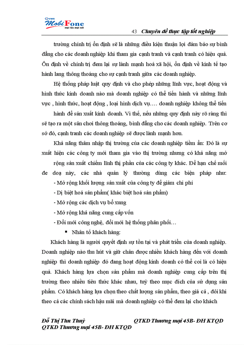 image for page Nâng cao khả năng cạnh tranh của công ty thông tin di động VMS MobiFone trong hội nhập kinh tế quốc tế