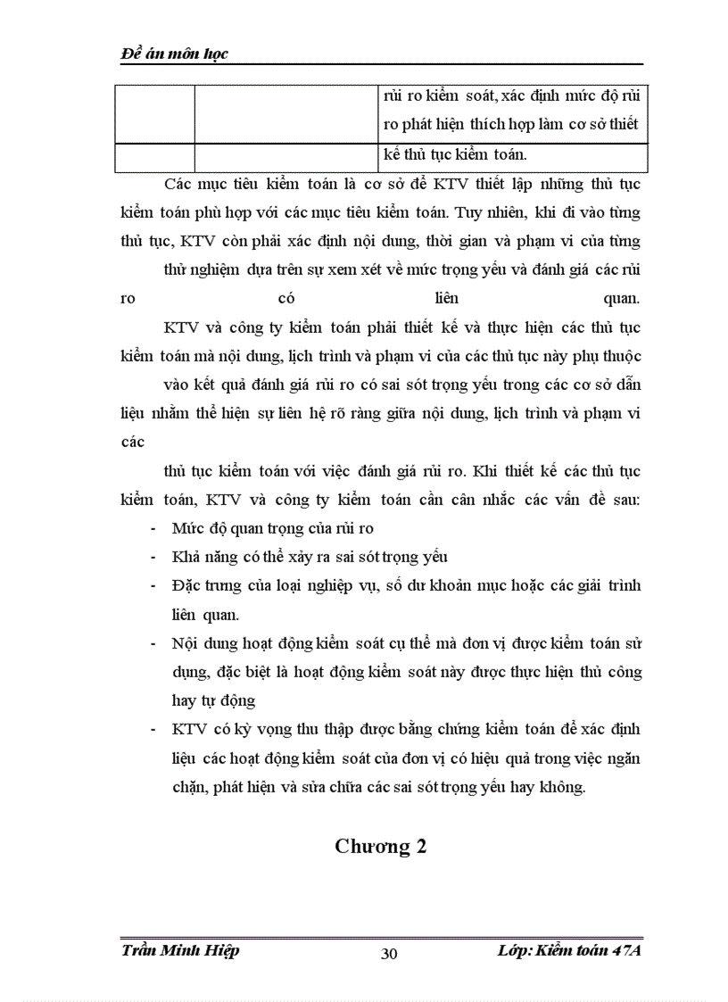 image for page Đánh giá trọng yếu và rủi ro trong quá trình lập kế hoạch kiểm toán BCTC của các công ty kiểm toán độc lập ở Việt Nam