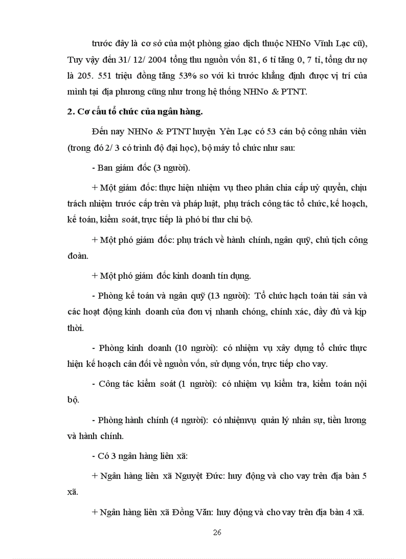 image for page Một số giải pháp nhằm nâng cao hiệu quả huy động vốn và cho vay vốn phục vụ phát triển nông nghiệp nông thôn tại chi nhánh NHNo & PTNT huyện Yên Lạc tỉnh Vĩnh Phúc