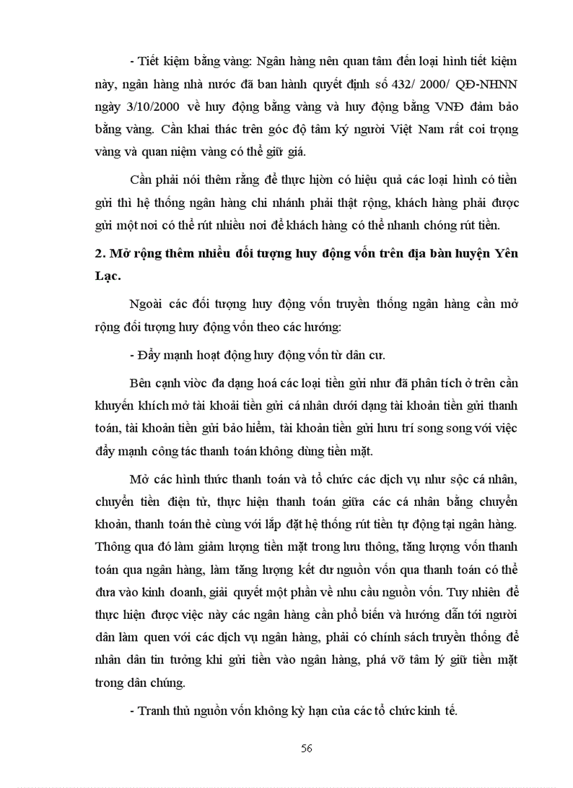 image for page Một số giải pháp nhằm nâng cao hiệu quả huy động vốn và cho vay vốn phục vụ phát triển nông nghiệp nông thôn tại chi nhánh NHNo & PTNT huyện Yên Lạc tỉnh Vĩnh Phúc