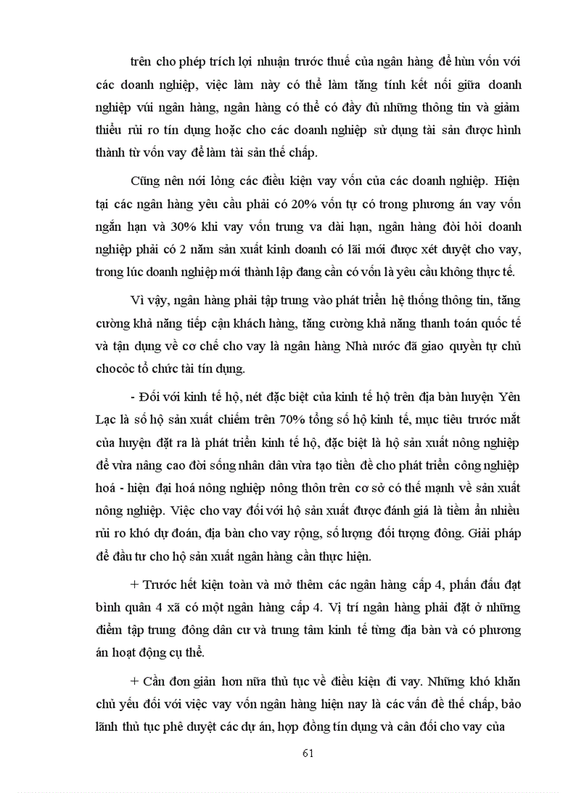 image for page Một số giải pháp nhằm nâng cao hiệu quả huy động vốn và cho vay vốn phục vụ phát triển nông nghiệp nông thôn tại chi nhánh NHNo & PTNT huyện Yên Lạc tỉnh Vĩnh Phúc