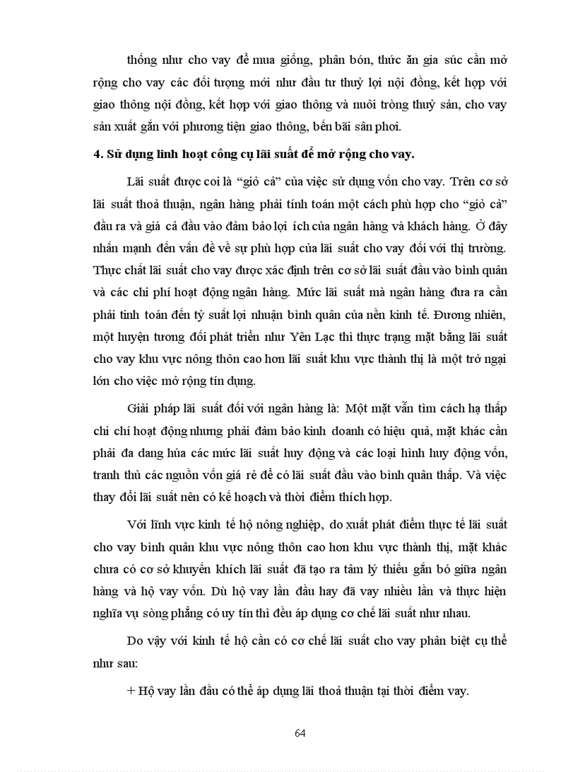 image for page Một số giải pháp nhằm nâng cao hiệu quả huy động vốn và cho vay vốn phục vụ phát triển nông nghiệp nông thôn tại chi nhánh NHNo & PTNT huyện Yên Lạc tỉnh Vĩnh Phúc