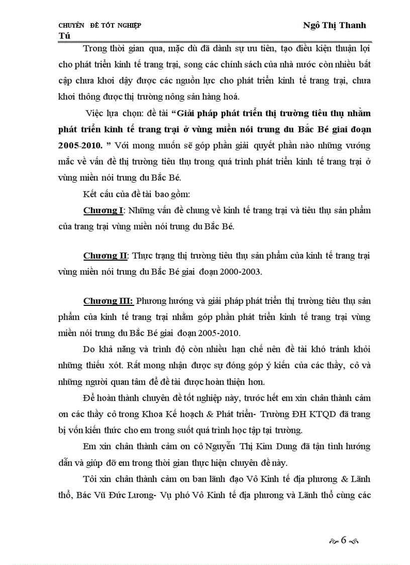 image for page Giải pháp phát triển thị trường tiêu thụ nhằm phát triển kinh tế trang trại ở vùng miền núi trung du Bắc Bộ giai đoạn 2005-2010.