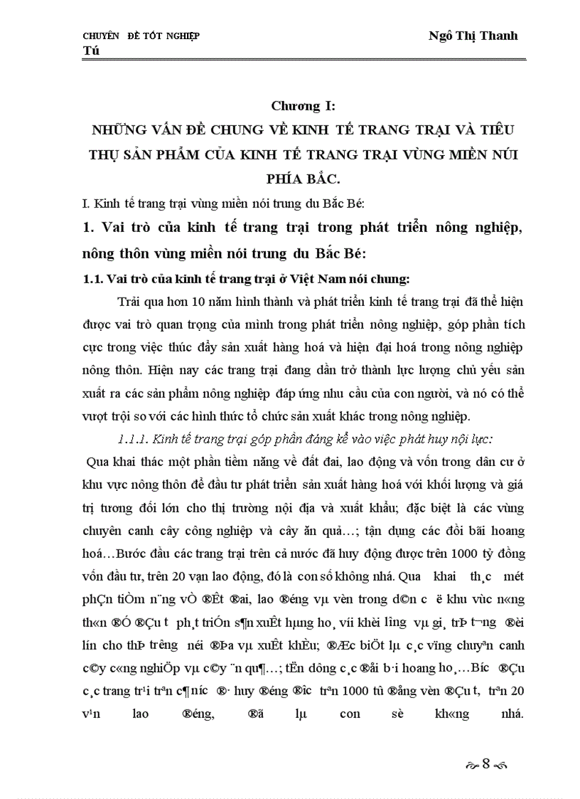 image for page Giải pháp phát triển thị trường tiêu thụ nhằm phát triển kinh tế trang trại ở vùng miền núi trung du Bắc Bộ giai đoạn 2005-2010.