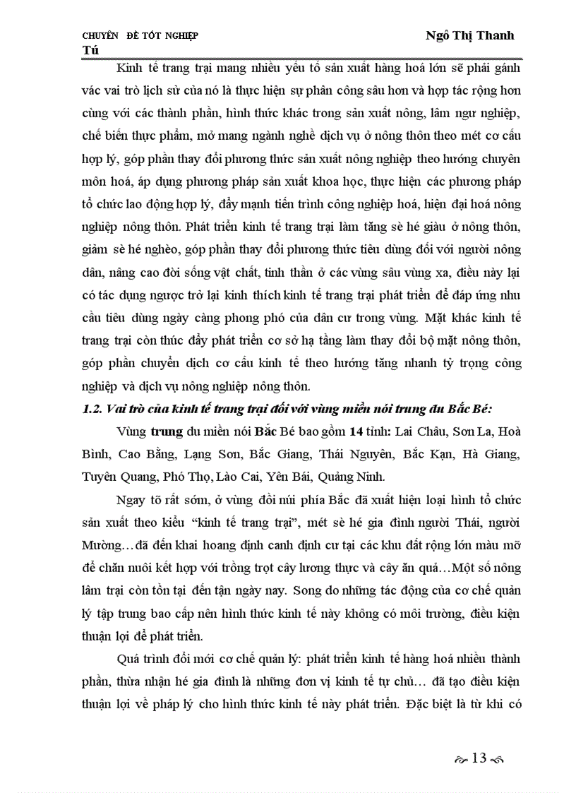 image for page Giải pháp phát triển thị trường tiêu thụ nhằm phát triển kinh tế trang trại ở vùng miền núi trung du Bắc Bộ giai đoạn 2005-2010.