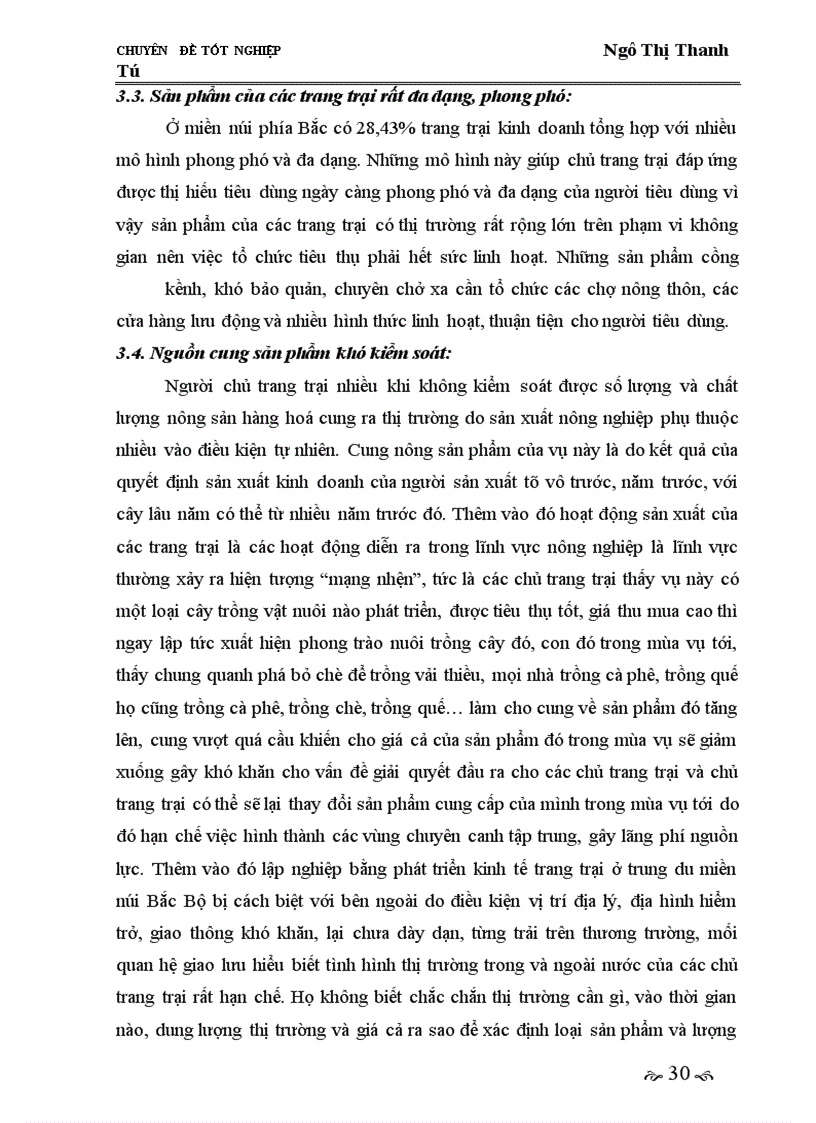 image for page Giải pháp phát triển thị trường tiêu thụ nhằm phát triển kinh tế trang trại ở vùng miền núi trung du Bắc Bộ giai đoạn 2005-2010.