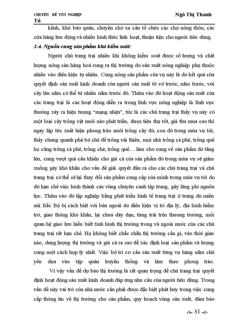 image for page Giải pháp phát triển thị trường tiêu thụ nhằm phát triển kinh tế trang trại ở vùng miền núi trung du Bắc Bộ giai đoạn 2005-2010.