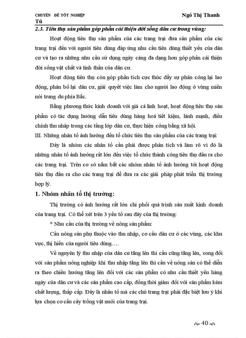 image for page Giải pháp phát triển thị trường tiêu thụ nhằm phát triển kinh tế trang trại ở vùng miền núi trung du Bắc Bộ giai đoạn 2005-2010.