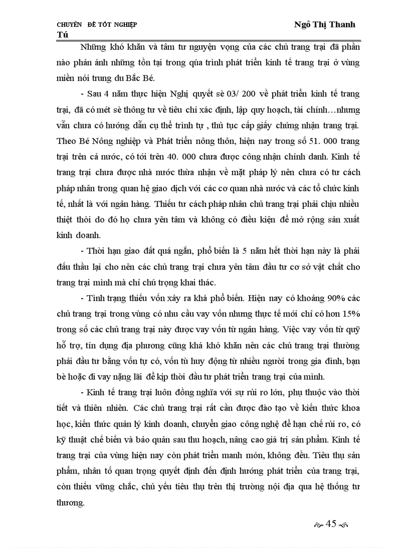 image for page Giải pháp phát triển thị trường tiêu thụ nhằm phát triển kinh tế trang trại ở vùng miền núi trung du Bắc Bộ giai đoạn 2005-2010.