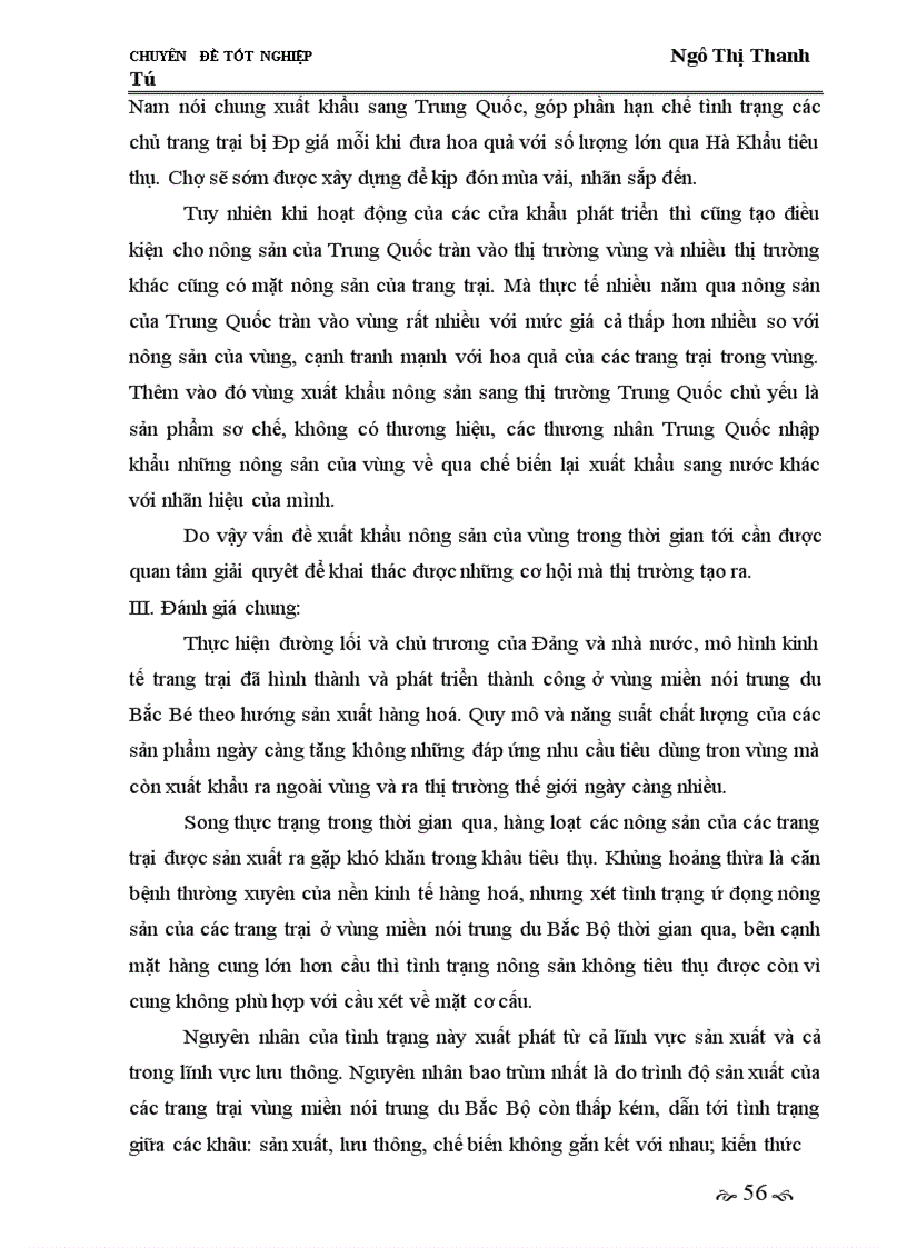 image for page Giải pháp phát triển thị trường tiêu thụ nhằm phát triển kinh tế trang trại ở vùng miền núi trung du Bắc Bộ giai đoạn 2005-2010.