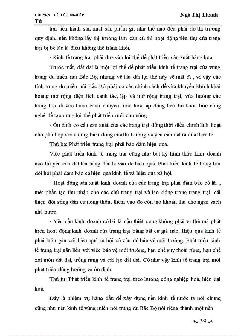 image for page Giải pháp phát triển thị trường tiêu thụ nhằm phát triển kinh tế trang trại ở vùng miền núi trung du Bắc Bộ giai đoạn 2005-2010.