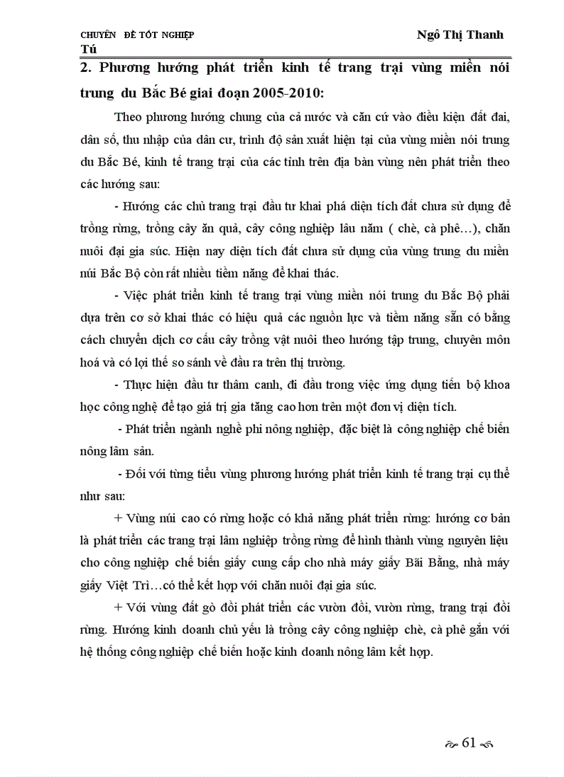 image for page Giải pháp phát triển thị trường tiêu thụ nhằm phát triển kinh tế trang trại ở vùng miền núi trung du Bắc Bộ giai đoạn 2005-2010.