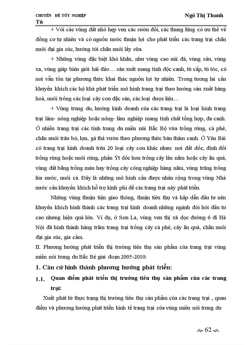 image for page Giải pháp phát triển thị trường tiêu thụ nhằm phát triển kinh tế trang trại ở vùng miền núi trung du Bắc Bộ giai đoạn 2005-2010.