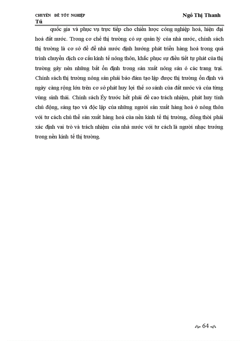 image for page Giải pháp phát triển thị trường tiêu thụ nhằm phát triển kinh tế trang trại ở vùng miền núi trung du Bắc Bộ giai đoạn 2005-2010.