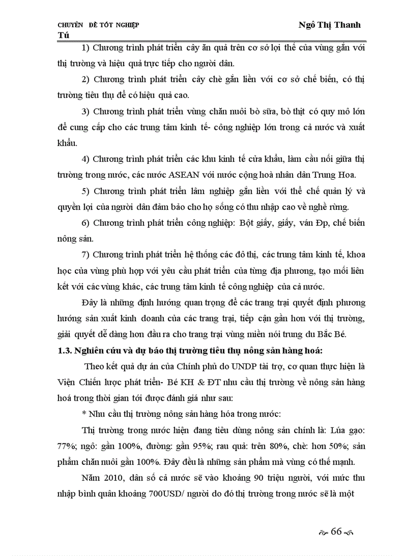 image for page Giải pháp phát triển thị trường tiêu thụ nhằm phát triển kinh tế trang trại ở vùng miền núi trung du Bắc Bộ giai đoạn 2005-2010.