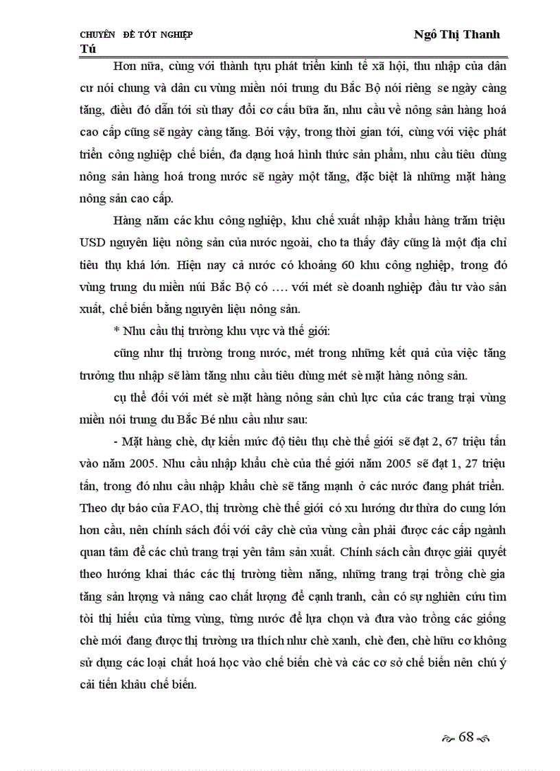 image for page Giải pháp phát triển thị trường tiêu thụ nhằm phát triển kinh tế trang trại ở vùng miền núi trung du Bắc Bộ giai đoạn 2005-2010.