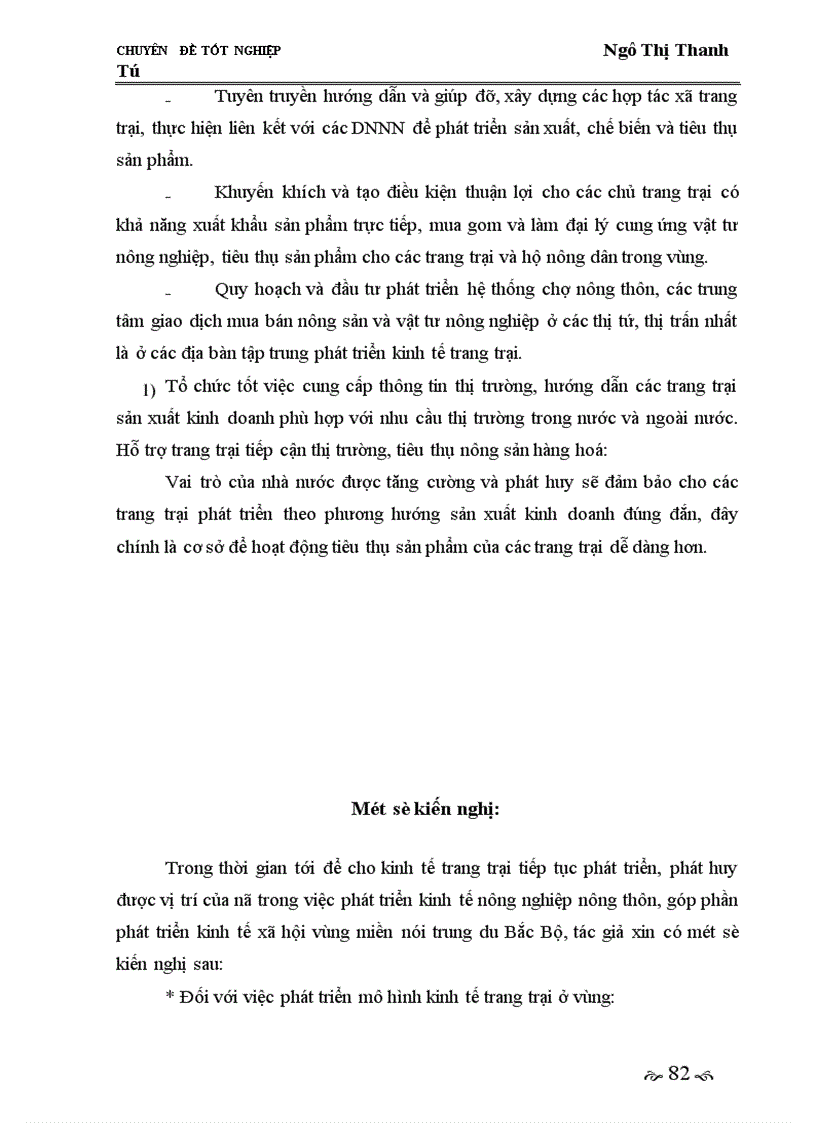 image for page Giải pháp phát triển thị trường tiêu thụ nhằm phát triển kinh tế trang trại ở vùng miền núi trung du Bắc Bộ giai đoạn 2005-2010.