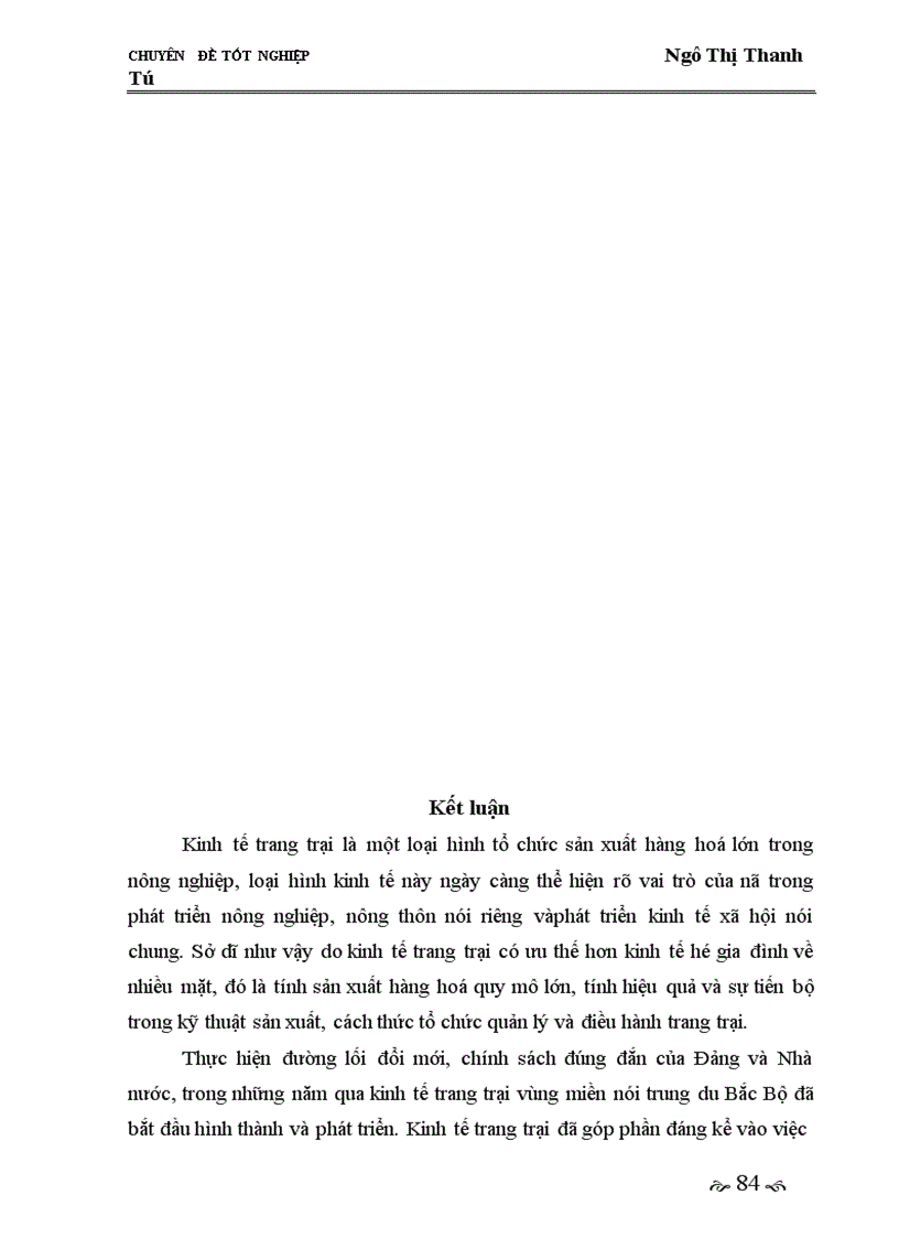 image for page Giải pháp phát triển thị trường tiêu thụ nhằm phát triển kinh tế trang trại ở vùng miền núi trung du Bắc Bộ giai đoạn 2005-2010.