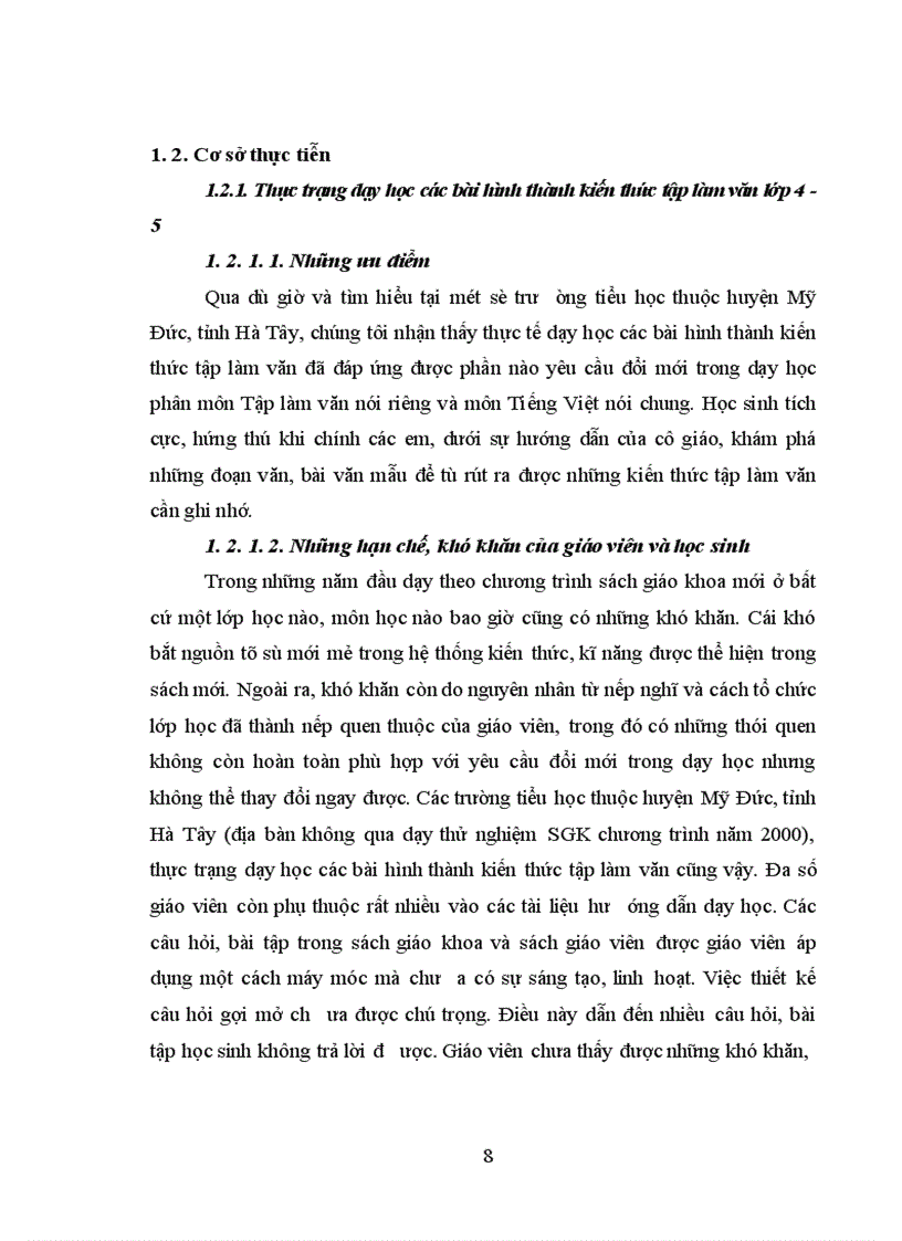 image for page Tổ chức dạy học các bài hình thành kiến thức tập làm văn cho học sinh lớp 4 - 5