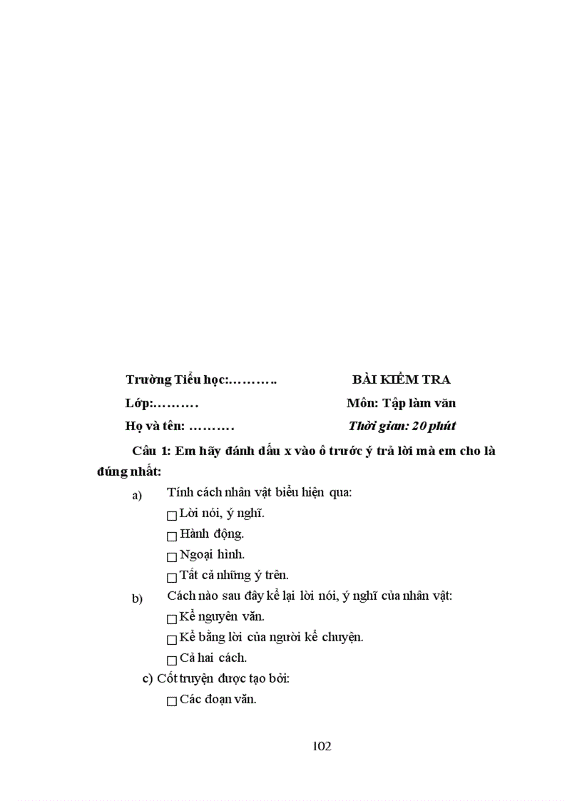 image for page Tổ chức dạy học các bài hình thành kiến thức tập làm văn cho học sinh lớp 4 - 5