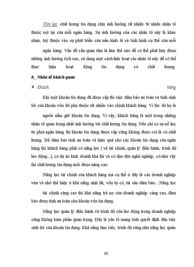 image for page Nâng cao chất lượng tín dụng đối với doanh nghiệp vừa và nhỏ tại Ngân hàng Công thương Thanh Xuân