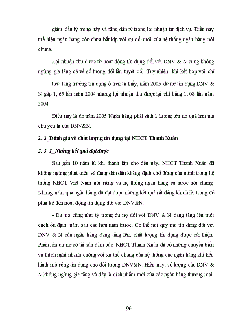 image for page Nâng cao chất lượng tín dụng đối với doanh nghiệp vừa và nhỏ tại Ngân hàng Công thương Thanh Xuân