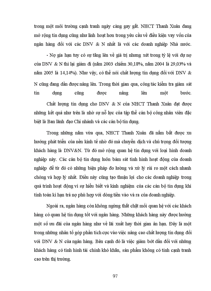 image for page Nâng cao chất lượng tín dụng đối với doanh nghiệp vừa và nhỏ tại Ngân hàng Công thương Thanh Xuân