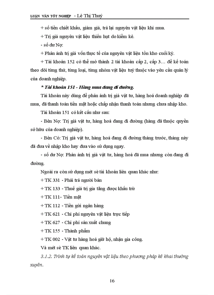 image for page Tình hình thực tế tổ chức kế toán nguyên vật liệu tại Công ty xây dựng I Thanh Hoá.